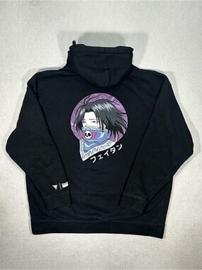Hypland Hunter x Hunter Feitan Hoodie Mens XL Black Anime Pullover
